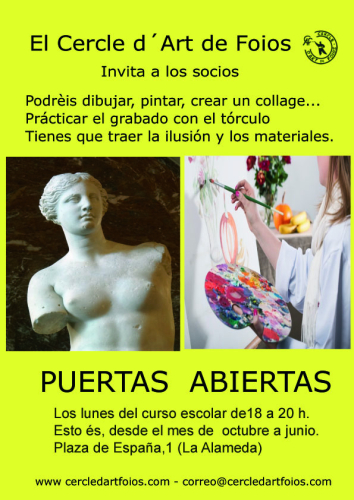 Cartel del evento Puertas abiertas