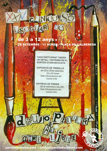 Cartel del evento XXV Concurso Escolar de Pintura al Aire Libre