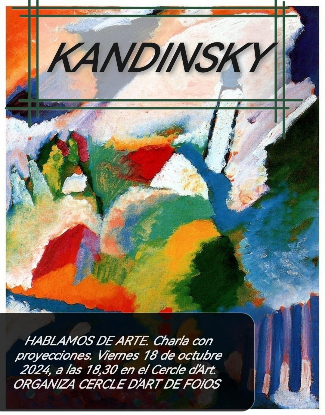 Cartel del evento HABLAMOS DE ARTE