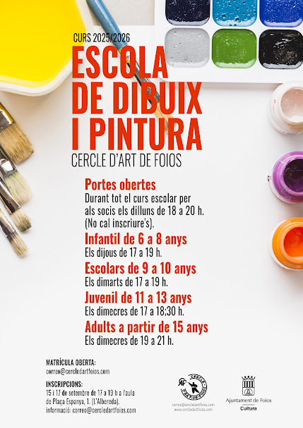 Cartel del evento Talleres  de Dibujo y Pintura - Curso 2025/26