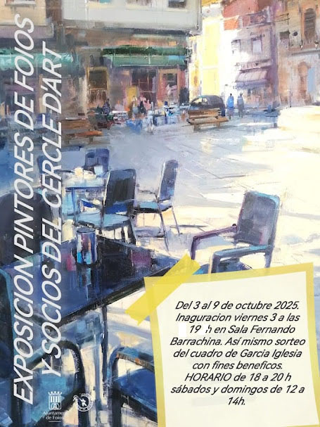 Cartel del evento Socis del Cercle i Pintors de Foios