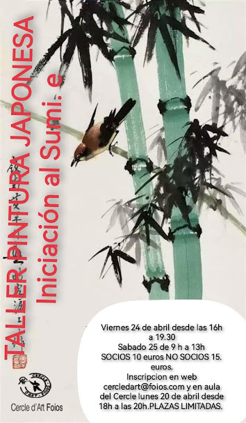 Cartel del evento Taller de  Sumi-e