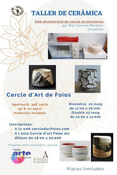 Cartel del evento Taller de iniciación a la Cerámica
