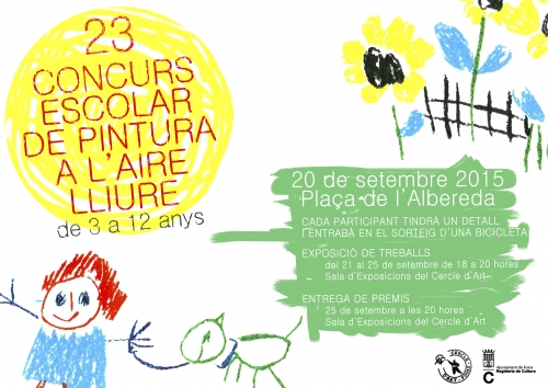Cartel del evento XXIII CONCURSO ESCOLAR DE DIBUJO Y PINTURA AL AIRE LIBRE  