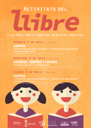 Cartel del evento Actividades del libro