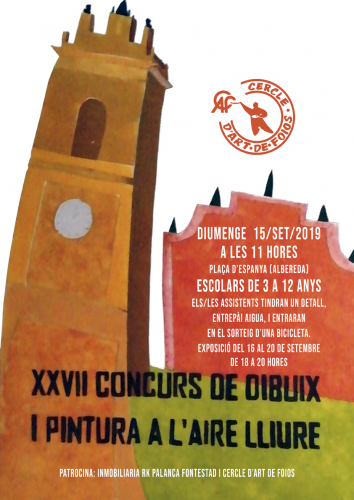 Cartel del evento XXVII CONCURSO ESCOLAR DE DIBUJO Y PINTURA AL AIRE LIBRE