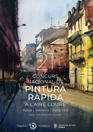 Cartel del evento  XXI Concurso Nacional de Pintura Rápida al Aire Libre, 