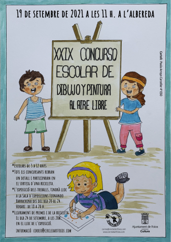 Cartel del evento XXIX CONCURSO ESCOLAR DE DIBUJO Y PINTURA AL AIRE LIBRE