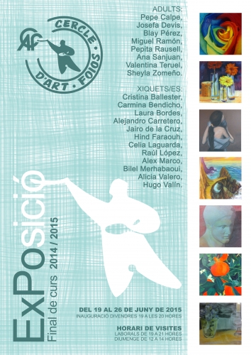 Cartel del evento Exposición  final de curso 2014/2015