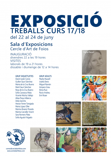 Cartel del evento Trabajos de fin de curso de los  alumnos  - 2017/2018