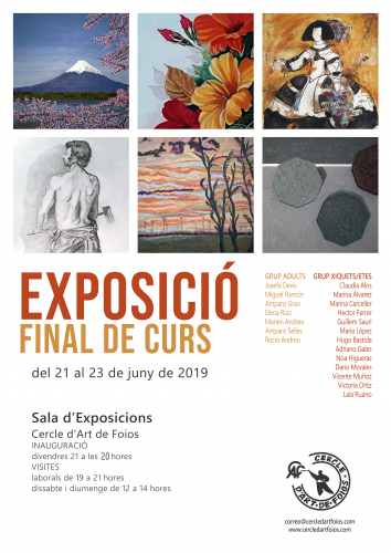 Cartel del evento  Fin de curso  2018/19 