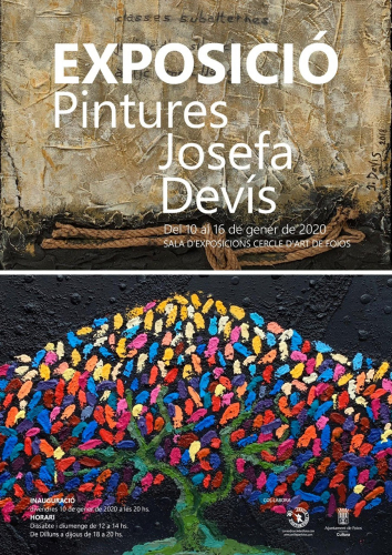 Cartel del evento Pinturas Josefa Devis