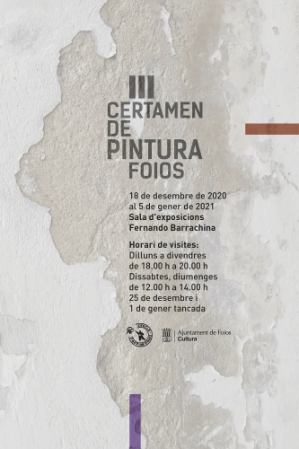 Cartel del evento III CERTAMEN DE PINTURA