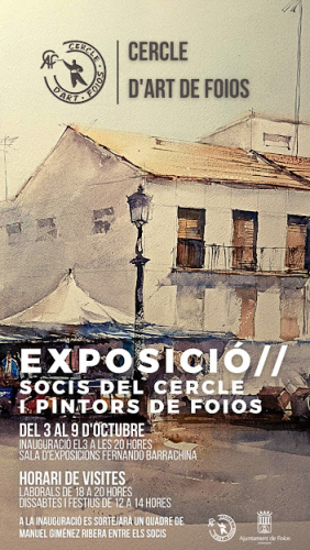 Cartel del evento Socis del Cercle i Pintors de Foios