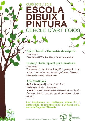 Cartel del evento Clases de Dibujo y Pintura para adultos