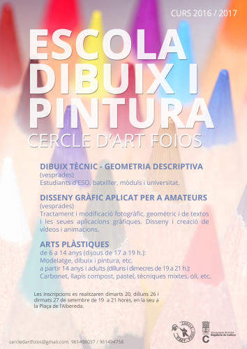 Cartel del evento ESCUELA DE DIBUJO Y PINTURA