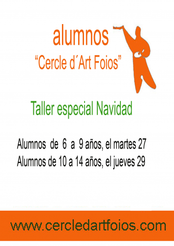 Cartel del evento Taller especial Navidad