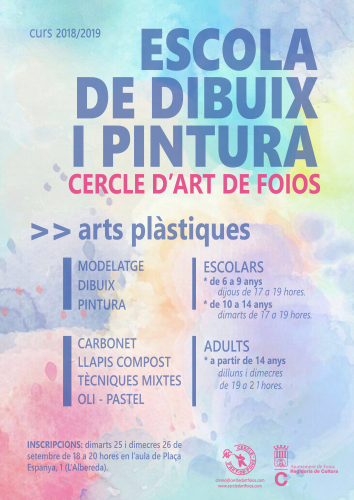 Cartel del evento ESCUELA DE DIBUJO Y PINTURA