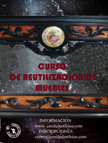 Cartel del evento Curso de Reutilización y Customización de muebles