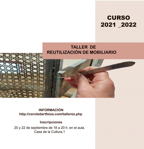 Cartel del evento Reutilización de muebles