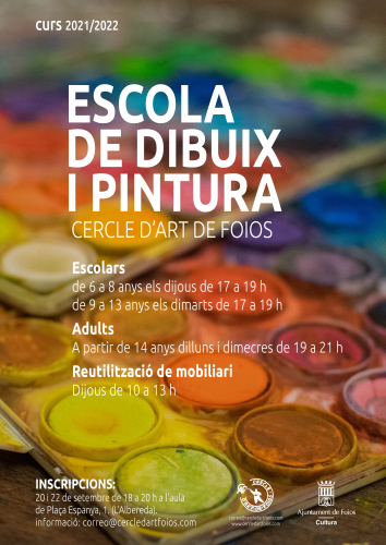Cartel del evento Talleres Escolares de Dibujo y Pintura