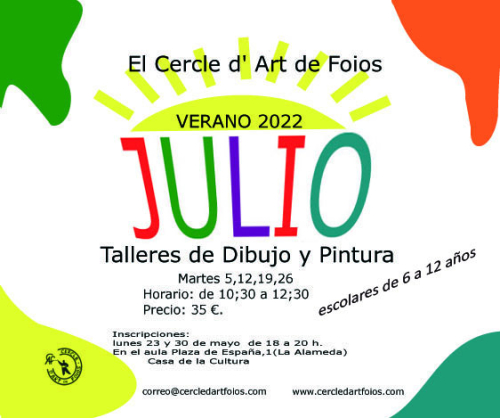 Cartel del evento Pintamos en julio