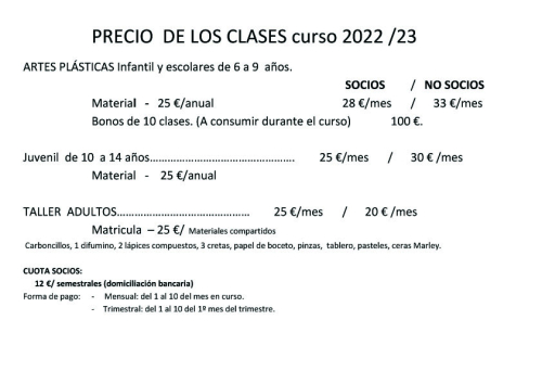 Imagen del evento Talleres de Dibujo y Pintura - curso 2022/23